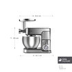 Karaca Inoxchef Pro Hamur Yoğurma Makinesi 1300W 7L. ürün görseli