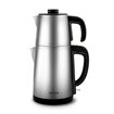 Picture of Karaca Gastro Dem 2 in 1 Stainless Steel Tea Maker & Kettle – Inox Chrome