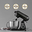 Karaca Powercast Chef Döküm Hamur Yoğurma Makinesi Matte Black 1800W 6,2L. ürün görseli