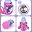 Picture of MILK&MOO Steel Kids Water Bottle with Bag Mermaid 550 ml/18.5 oz