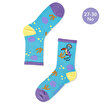 Milk&Moo Jungle Friends Çocuk 5'li Çorap Seti, Beden 27-30, Yumuşak ve Dayanıklı Kumaş. ürün görseli