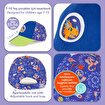 Milk&Moo Ponix 7-10 Yaş Erkek Çocuk Şapkası – Ejderha Temalı, Simli Mavi ve Yeşil, Ayarlanabilir ve Nefes Alabilir Tasarım. ürün görseli