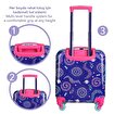 Picture of Milk&Moo Colorful Lighted Wheeled Rickshaw Kids Suitcase with 3D Ayris Design