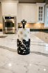Picture of Mayer Decorative Floral Paper Towel Holder Black