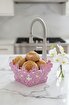 Picture of Mayer Decorative Floral Bread Basket Pink