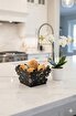 Picture of Mayer Decorative Floral Bread Basket Black