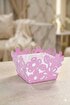 Picture of Mayer Dekorative Floral Metal Planter Pink