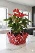 Picture of Mayer Dekorative Floral Metal Planter Red