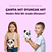 Ogi Mogi Toys Silikon Beyaz Panda Omuz Çantası. ürün görseli