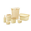 Picture of Plastart Ghiordes Laundry Set-7 Pcs Beige & Brown ( La-150 , La-530 , Ck-770 , Ba-375 ,La-610, La-245, Ba-245 )