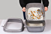 Picture of Pet Plastart Tray Cat Littler With Strainer Matte Gray&Black 42 X 61,5 X 25