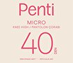Penti Micro 40 Düz Pantolon Dizaltı Çorap STD 500. ürün görseli
