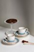 Picture of Porser Palm Blue Pure Coffee Set 4 Pieces