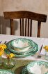 Picture of Porser Velour Green Fulya Dinner Set 24 Pieces