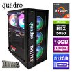 Quadro BATTLE RX5 55165 Gaming Masaüstü Bilgisayar AMD Ryzen™ 5 5500 / 16gb DDR4 / 512gb NVME SSD / 8gb RTX 5050 / Freedos . ürün görseli