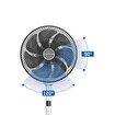Rowenta QV5040 Turbo Twist Silence 20 Hız Ayarlı Sessiz Kompakt Vantilatör. ürün görseli