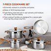 Picture of Serenk Definition Stainless Steel 7 Pieces Cookware Set, Pots and Pans