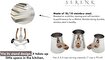 Picture of Serenk Definition 4 Pieces Stainless Steel Coffee Pot Set with Stand, 2-3-4 Cups