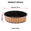 Picture of Serenk Fun Cooking Tart Pan, Nonstick Bakeware, Baking Pan for Pie, Round, 11 in