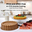 Picture of Serenk Fun Cooking Tart Pan, Nonstick Bakeware, Baking Pan for Pie, Round, 11 in