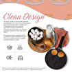 Picture of Serenk Fun Cooking Smile Mini Pancakes Maker, 10.2 inch, Nonstick Bakeware
