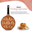 Picture of Serenk Fun Cooking Smile Mini Pancakes Maker, 10.2 inch, Nonstick Bakeware