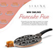 Picture of Serenk Fun Cooking Smile Mini Pancakes Maker, 10.2 inch, Nonstick Bakeware