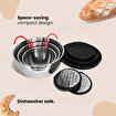Picture of Serenk Modernist 9 pcs Stainless Steel Mixing and Storage Bowl Set with Grater