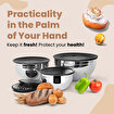 Picture of Serenk Modernist 9 pcs Stainless Steel Mixing and Storage Bowl Set with Grater