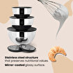 Picture of Serenk Modernist 9 pcs Stainless Steel Mixing and Storage Bowl Set with Grater