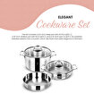 Picture of Serenk Modernist 5 Piece Stainless Steel Pots and Pan Set