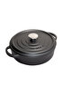 Picture of Sürel   Cast iron round shallow casserole   28 cm black