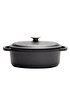 Picture of Sürel Cast iron oval casserole   23X29 cm black