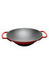 Picture of Sürel Cast iron wok pan   35 cm  red