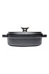 Picture of Sürel Cast iron round shallow casserole   24 cm black