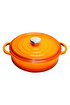 Picture of Sürel   Cast iron round shallow casserole   28 cm orange