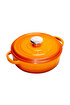Picture of Sürel Cast iron round shallow casserole   24 cm orange