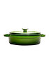 Picture of Sürel   Cast iron round shallow casserole   28 cm green