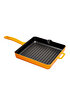 Picture of Sürel Cast iron square grill pan   25x25 cm orange