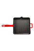 Picture of Sürel Cast iron square grill pan   25x25 cm red