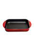Picture of Sürel Cast iron rectangular deep tray   23X31 cm red