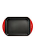 Picture of Sürel Cast iron rectangular deep tray   23X31 cm red