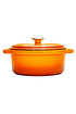 Picture of Sürel Cast iron round casserole    28 cm degrade orange