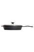 Picture of Sürel Cast iron glass lid  fry pan 28 cm black