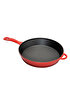 Picture of Sürel Cast iron glass lid  fry pan 28 cm red