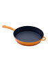 Picture of Sürel Cast iron glass lid  fry pan 28 cm orange