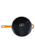 Picture of Sürel Cast iron glass lid  fry pan 28 cm orange