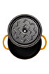 Picture of Sürel Cast iron round casserole      20 cm degrade orange