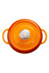 Picture of Sürel Cast iron round casserole      20 cm degrade orange