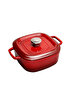 Picture of Sürel Cast iron square casserole   24 cm red 
